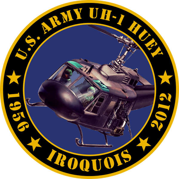 US Army UH-1 Huey Tribute Sticker