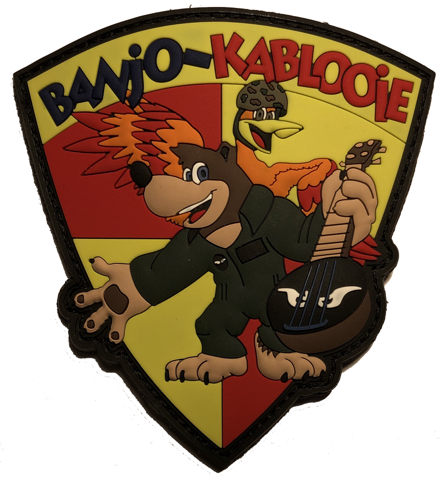 11th MEU 3/5 Darkhorse & VMM-163 Evil Eyes Banjo & Kablooie PVC Patch