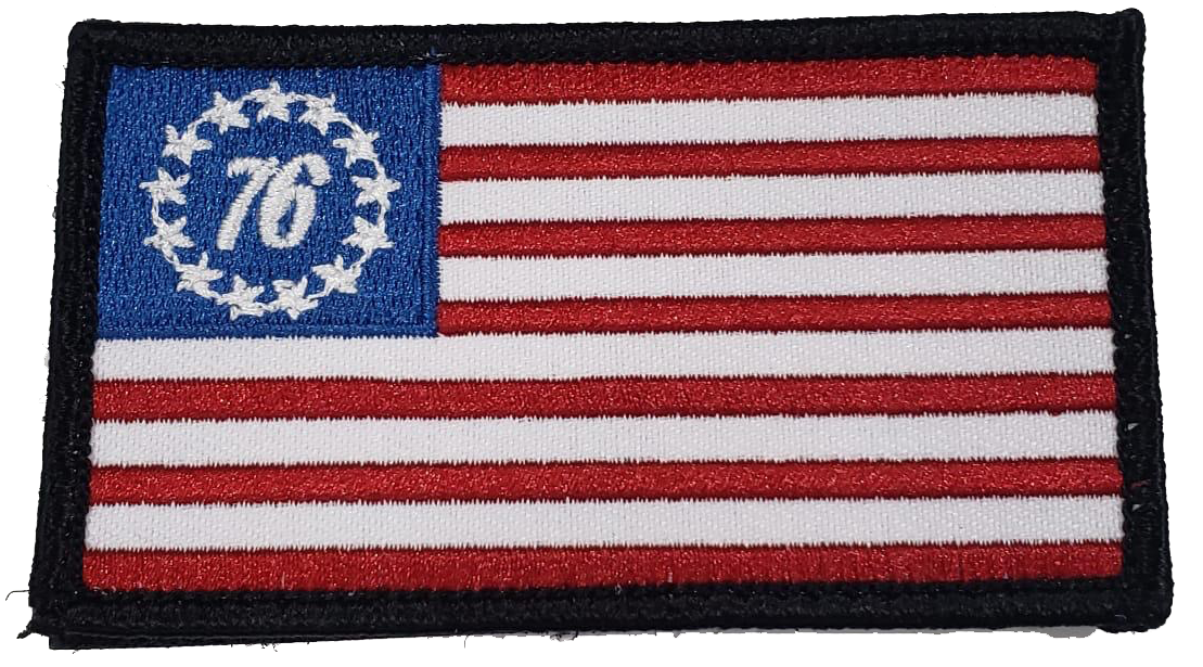 Betsy Ross Bicentennial 76 Flag Patch
