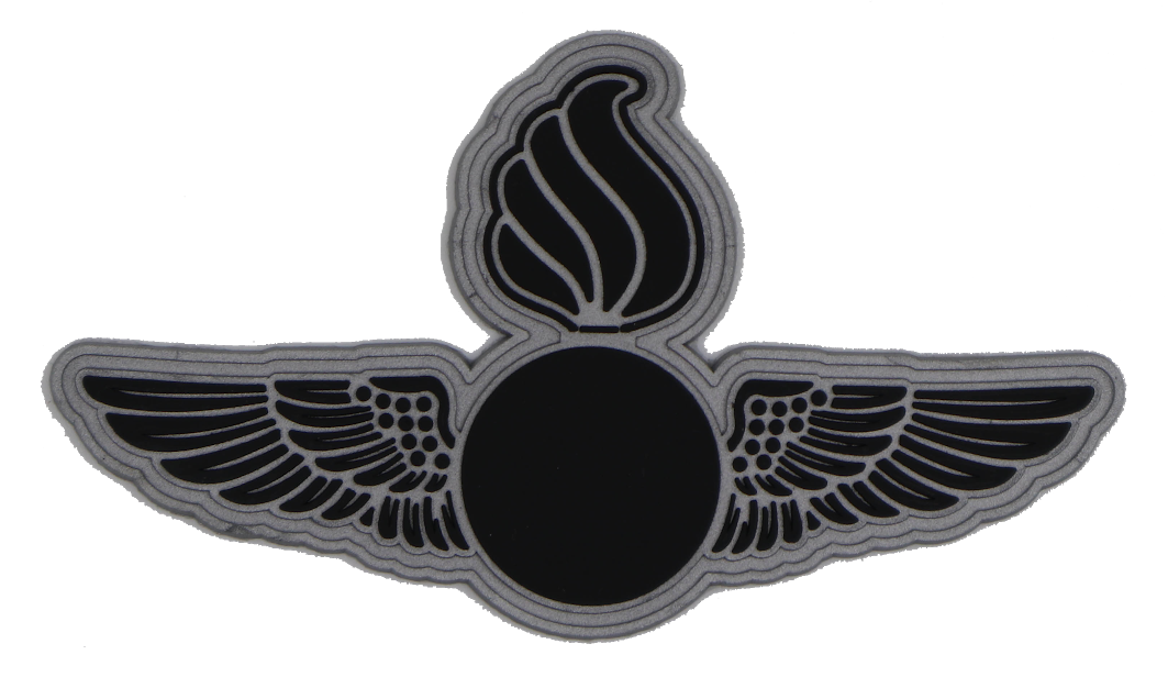 Black Ordnance Wings PVC Patch