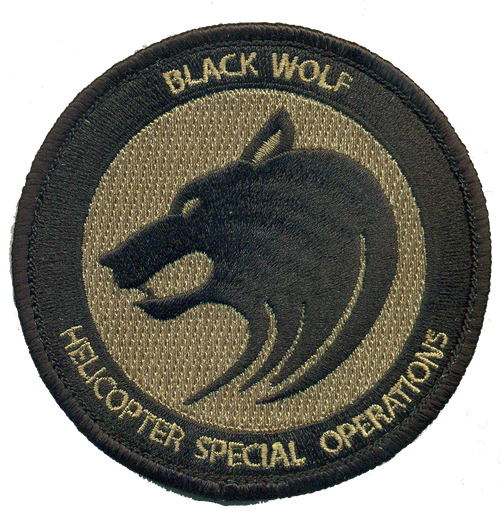Black Wolf Special Operations Helicopters Patches