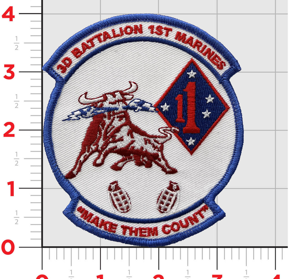 Buy Officially Licensed USMC 3rd B Patch | MarinePatches.com ...