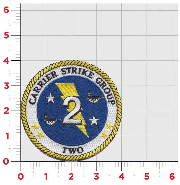 Officially Licensed US Navy Carrier Strike Group 2 Patch