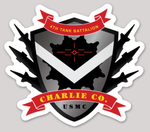 Officially Licensed USMC Charlie Co 4th Tank Bn Sticker