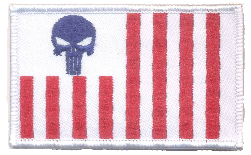 US Customs Ensign with Punisher Skull Patch (CBP Ensign)