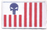 US Customs Ensign with Punisher Skull Patch (CBP Ensign)