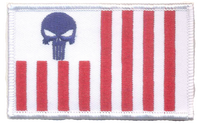 US Customs Ensign with Punisher Skull Patch
