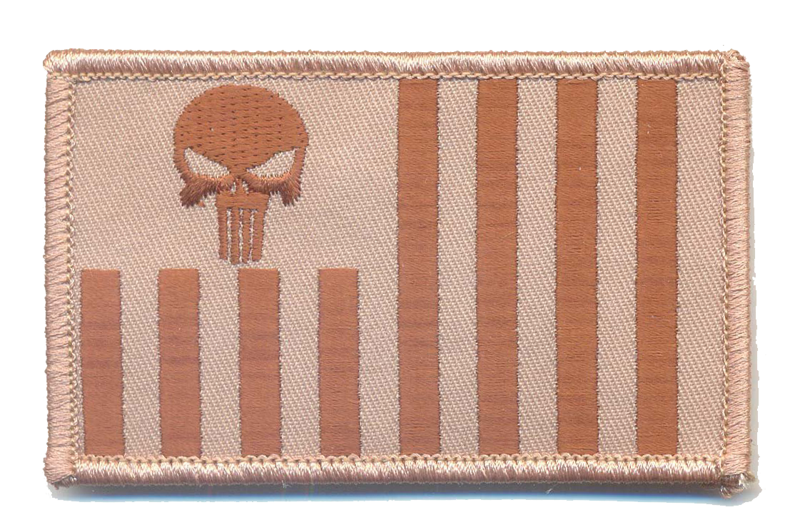 US Customs Ensign with Punisher Skull Patch (CBP Ensign)