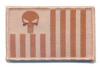 US Customs Ensign with Punisher Skull Patch