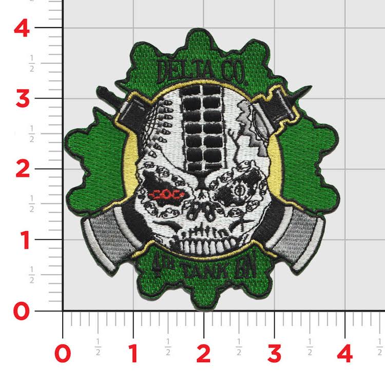 Officially Licensed USMC Delta Co 4th Tank Bn Patch