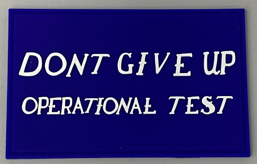 Official Don't Give Up Operational Test VX-9 Vampires PVC Patch