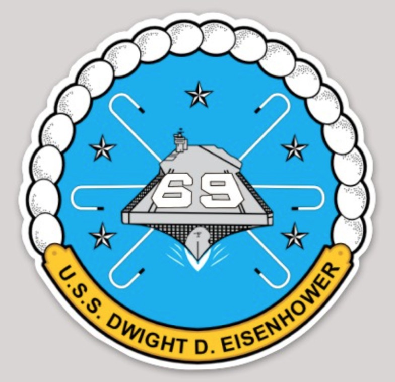 USS Eisenhower  CVN-69  Aircraft Carrier sticker