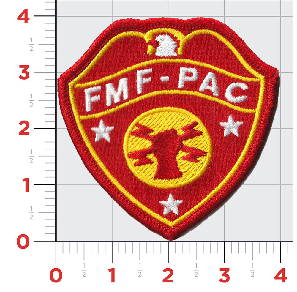 Officially Licensed USMC FMF PAC Pacific Patches