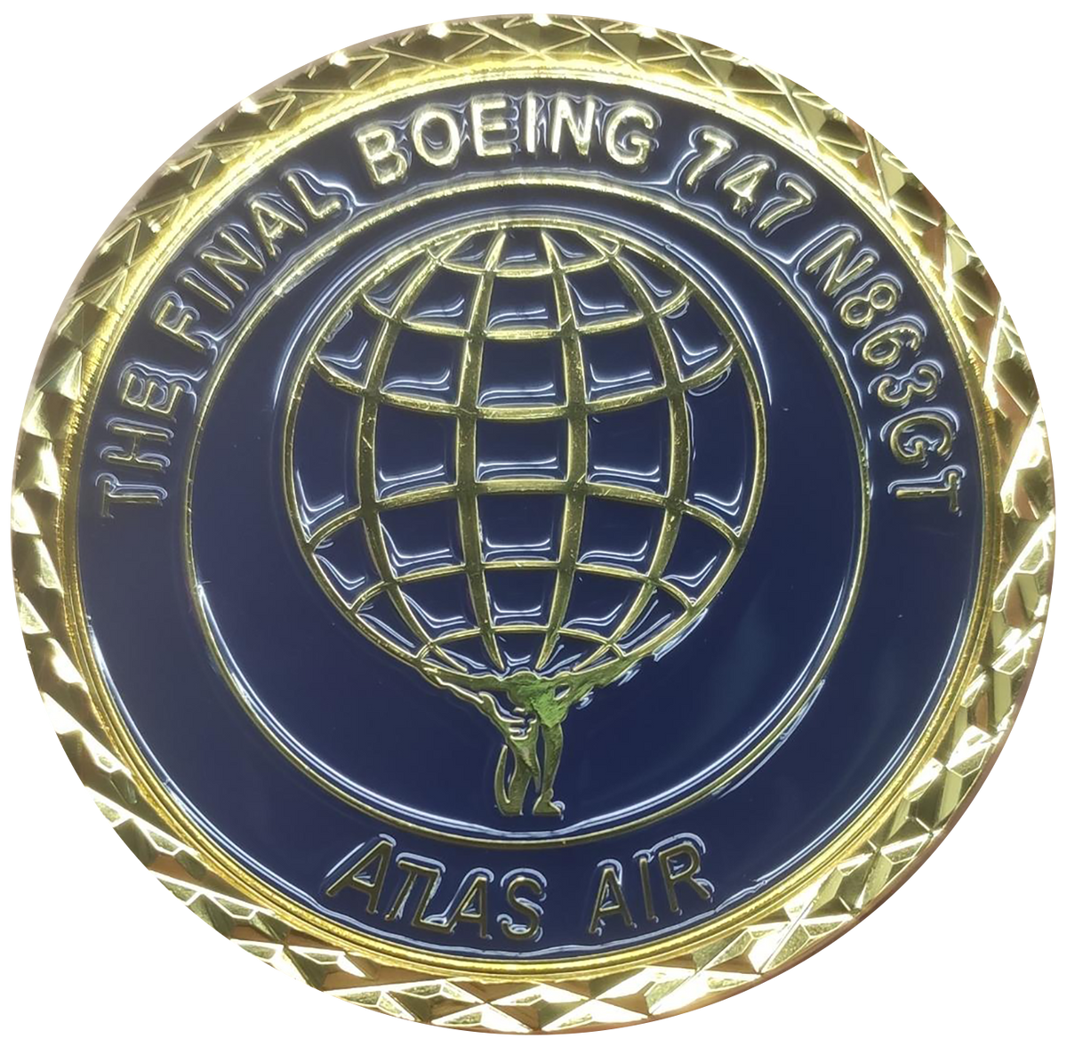 The Final 747 Atlas Coin and Sticker
