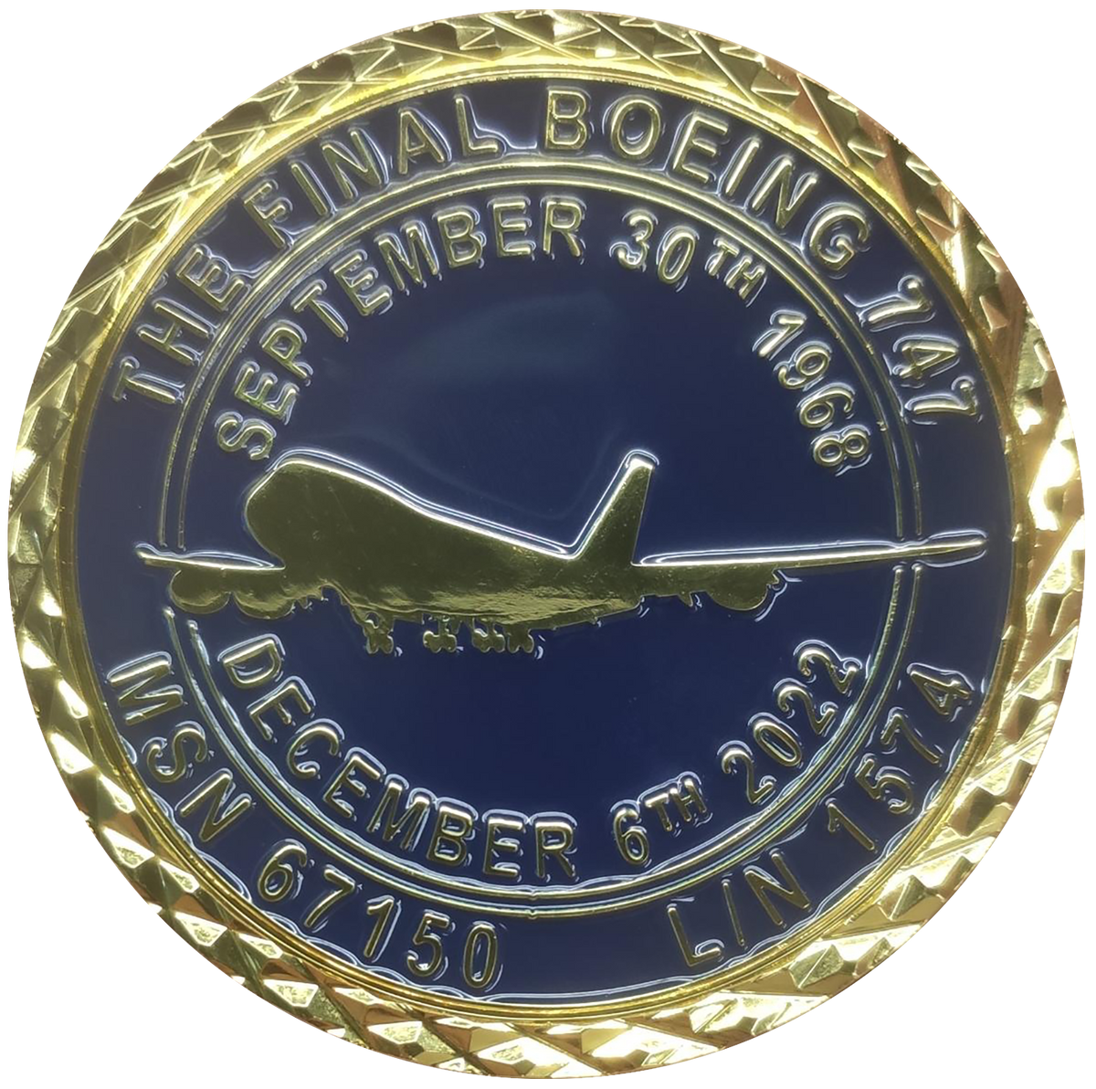 The Final 747 Atlas Coin and Sticker