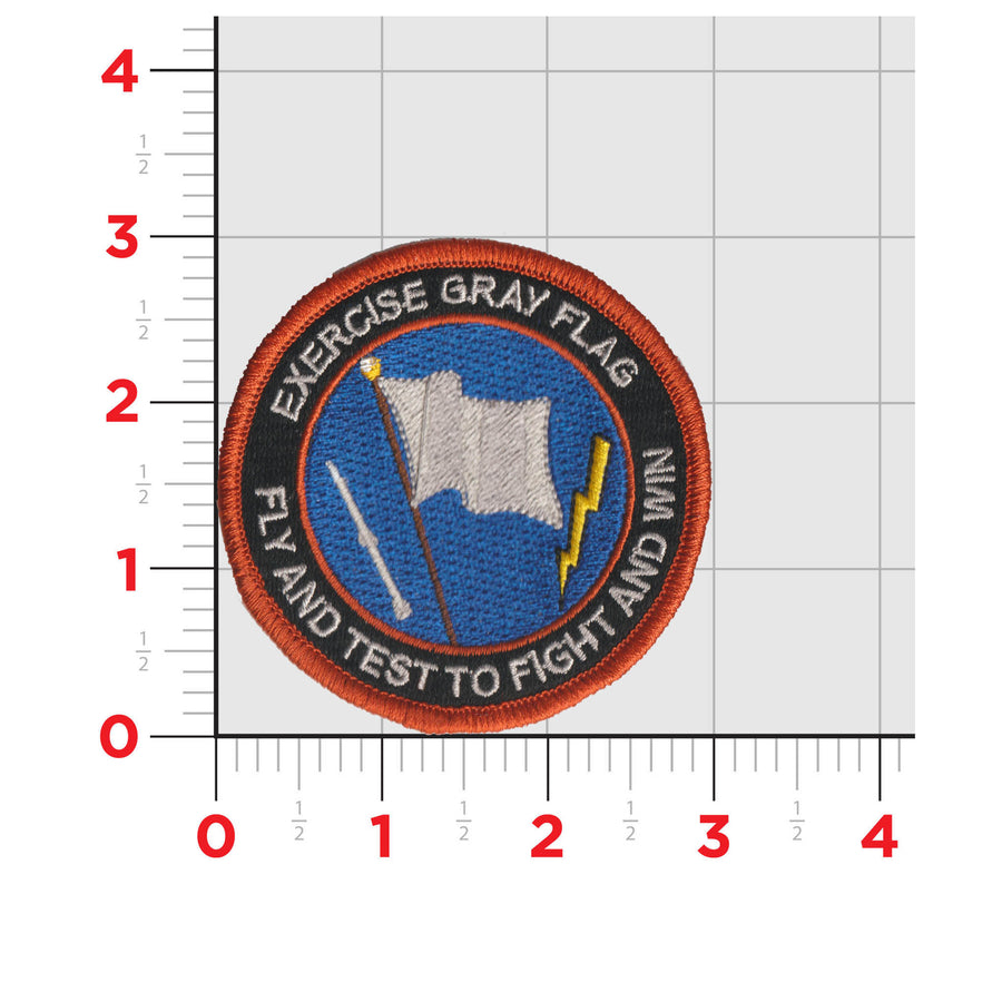 Official US Navy Gray Flag Exercise Shoulder Patches