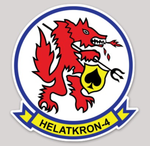 Officially Licensed US Navy HAL-4 Red Wolves stickers