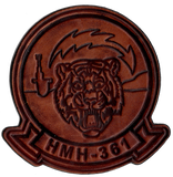 Officially Licensed USMC HMH-361 Flying Tigers Leather Patch