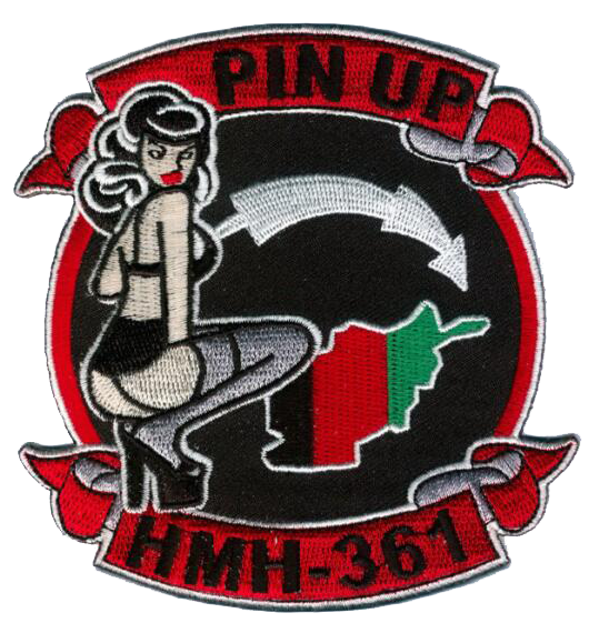 Official HMH-361 Full Color Pin-up Patch