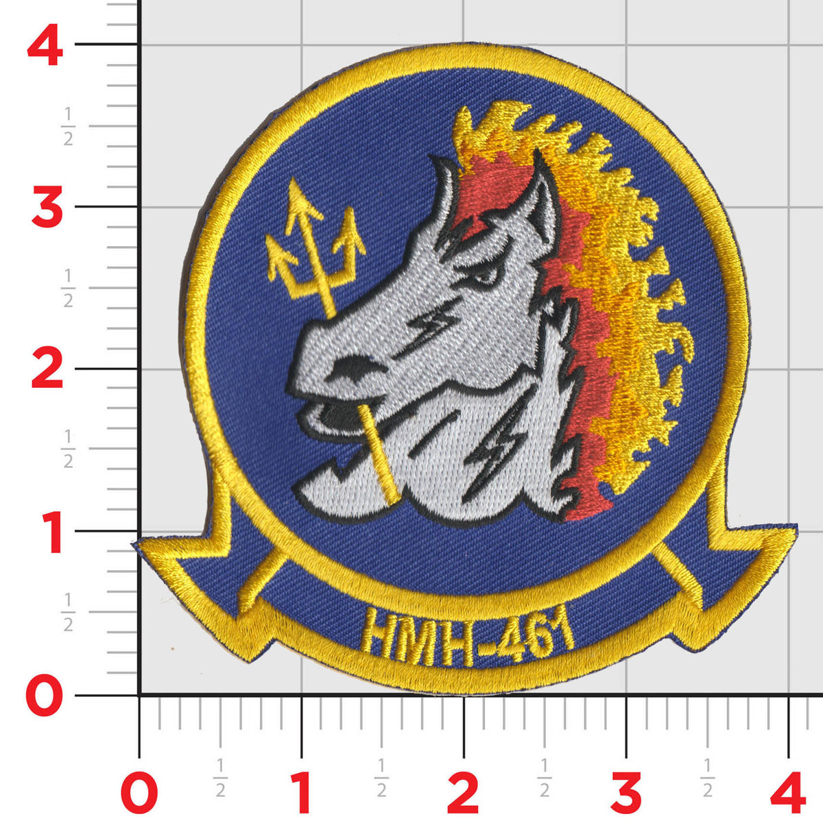Officially Licensed USMC HMH-461 Iron Horse Squadron Patches