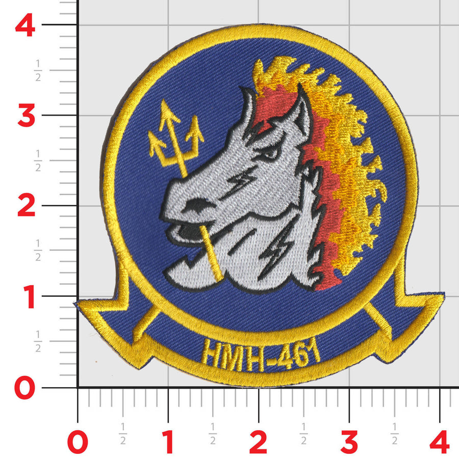 Officially Licensed USMC HMH-461 Iron Horse Squadron Patches