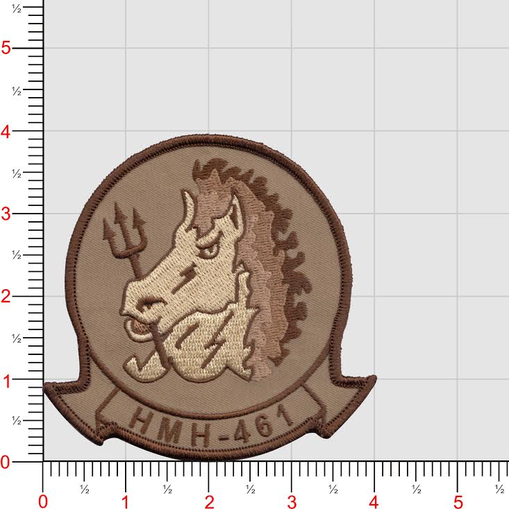 Officially Licensed USMC HMH-461 Iron Horse Squadron Patches