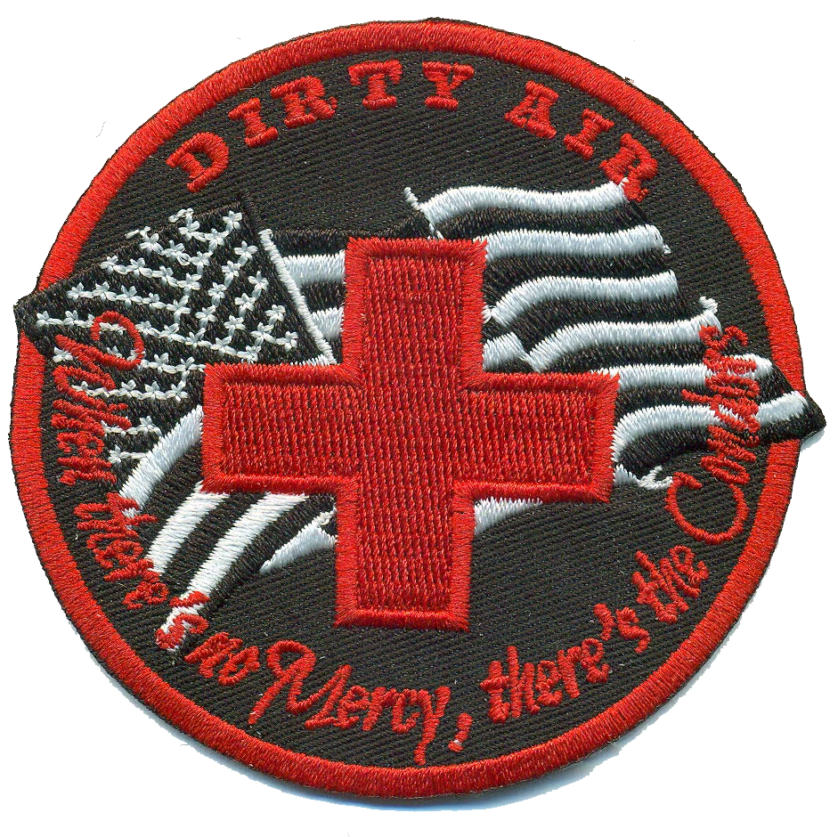 Official HMH-464 Dirty Air ITX Black/Red Patch