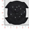 Embroidered / With hook and loop