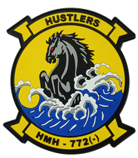 Officially Licensed USMC HMH-772 Hustlers PVC patches