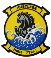 Officially Licensed USMC HMH-772 Hustlers PVC patches