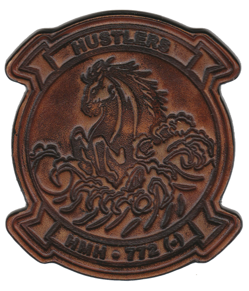 Officially Licensed HMH-772 Hustlers Leather Patches