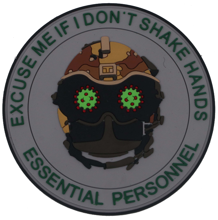 Excuse Me If I Don't Shake Hands Essential Personnel PVC Patch