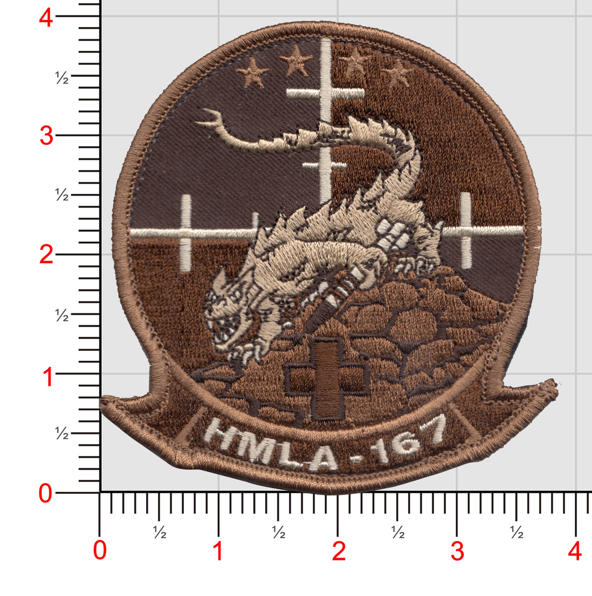 Officially Licensed USMC HMLA-167 Warriors Squadron Patch