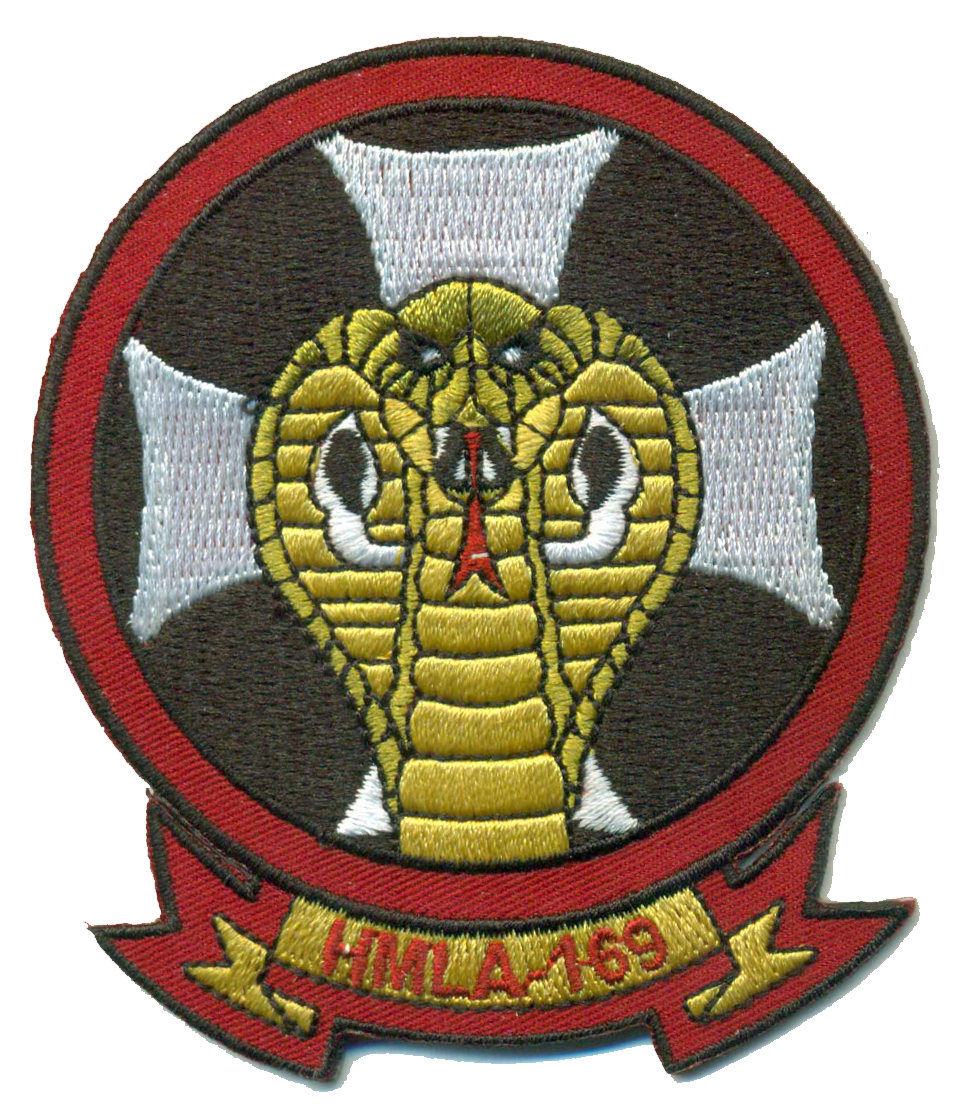 Officially Licensed USMC HMLA-169 Vipers Squadron Patches
