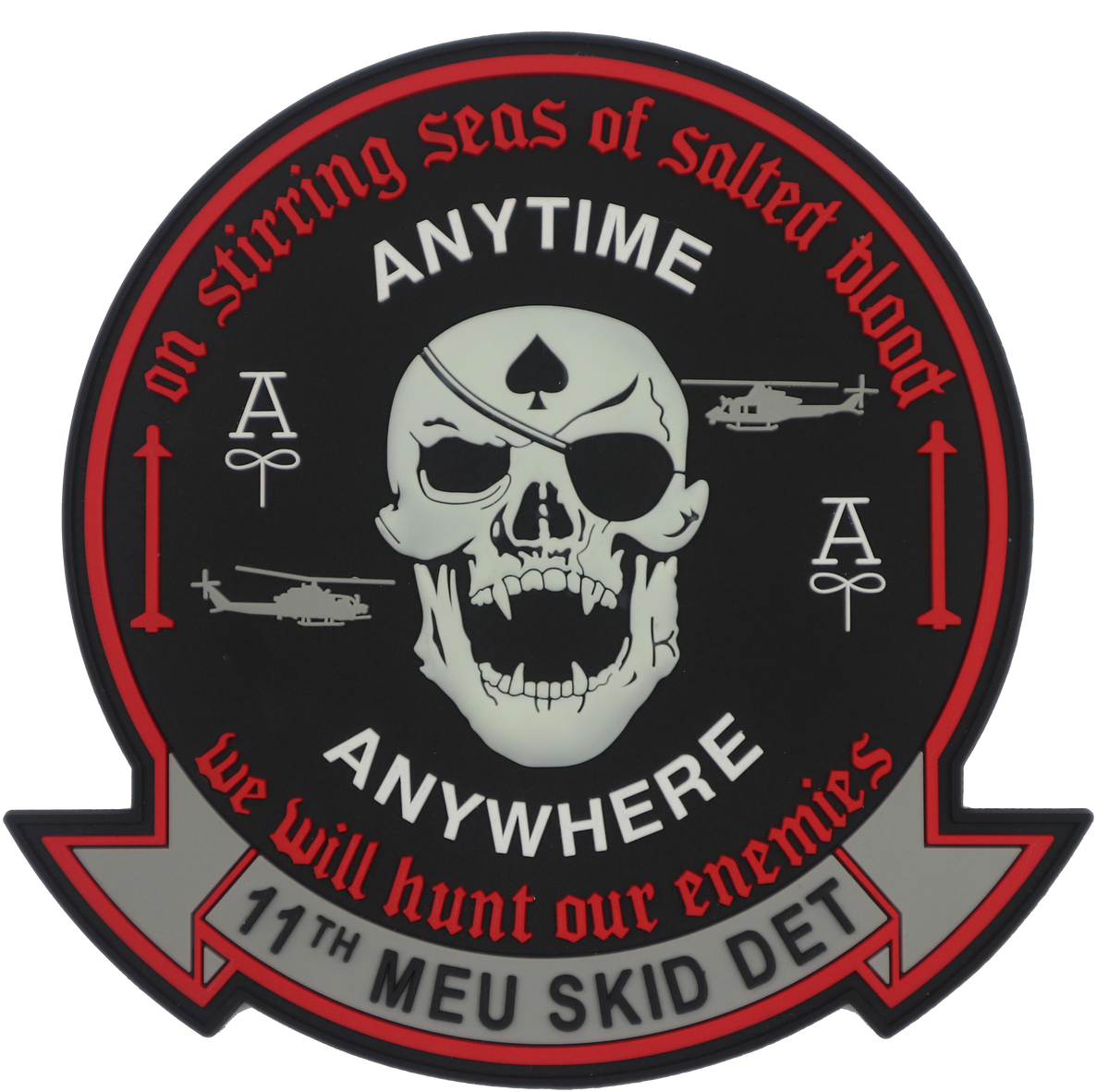 Official HMLA-267 11th MEU Skid DET PVC Patch
