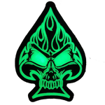 Official HMLA-267 Flagship (El Fuego) Skull PVC Glow Patch