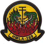 Officially Licensed HMLA-269 Gunrunners Leather Patches