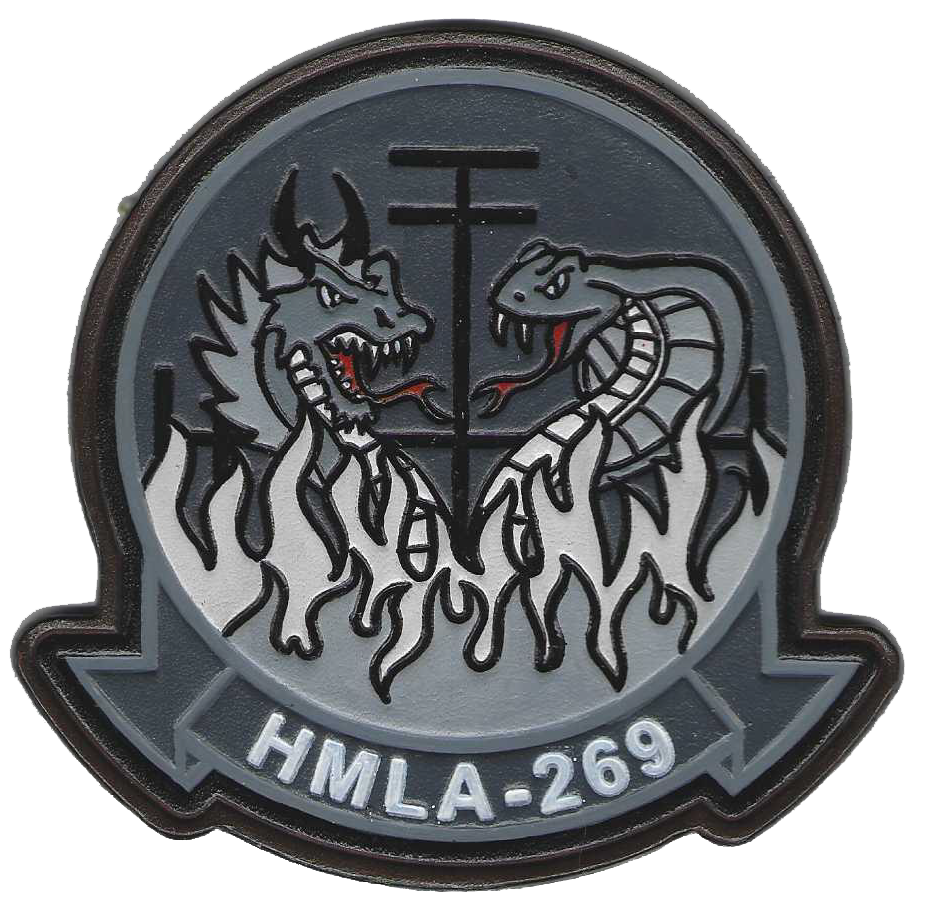 Officially Licensed HMLA-269 Gunrunners Leather Patches