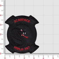 Officially Licensed USMC HMLA-367 Scarface Hover Cover Patches