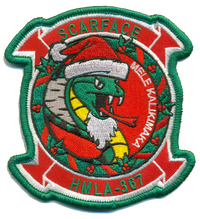 Officially Licensed USMC HMLA-367 Scarface Christmas Patch