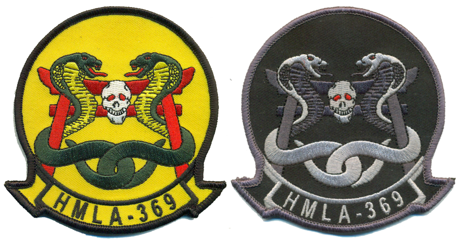 Officially Licensed USMC HMLA-369 Gunfighters Regular Squadron Patch