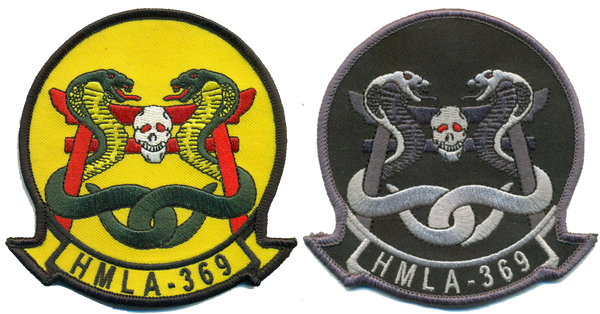 Officially Licensed USMC HMLA-369 Gunfighters Regular Squadron Patch