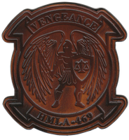 Officially Licensed HMLA-469 Vengeance Leather Squadron Patches