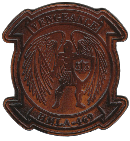 Officially Licensed HMLA-469 Vengeance Leather Squadron Patches
