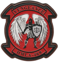 Officially Licensed HMLA-469 Vengeance Leather Squadron Patches