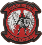 Officially Licensed HMLA-469 Vengeance Leather Squadron Patches