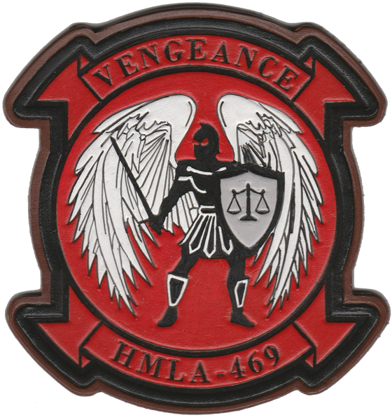 Officially Licensed HMLA-469 Vengeance Leather Squadron Patches