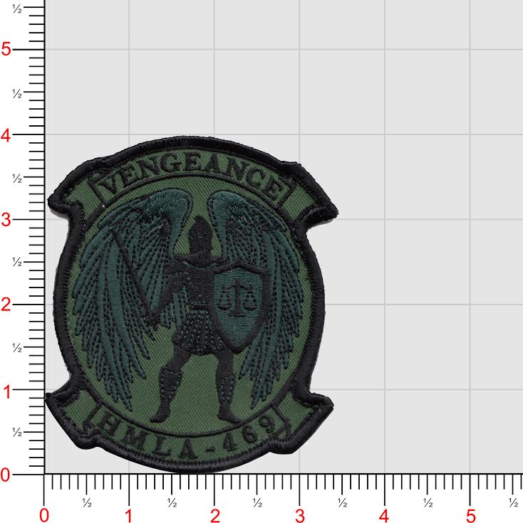 Officially Licensed USMC HMLA-469 Vengeance Squadron Patches