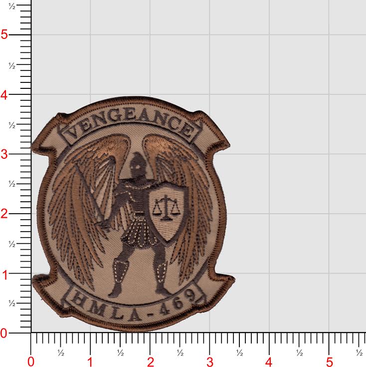 Officially Licensed USMC HMLA-469 Vengeance Squadron Patches