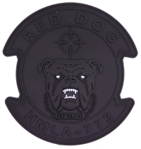 Officially Licensed USMC HMLA-773 Red Dog PVC Patches
